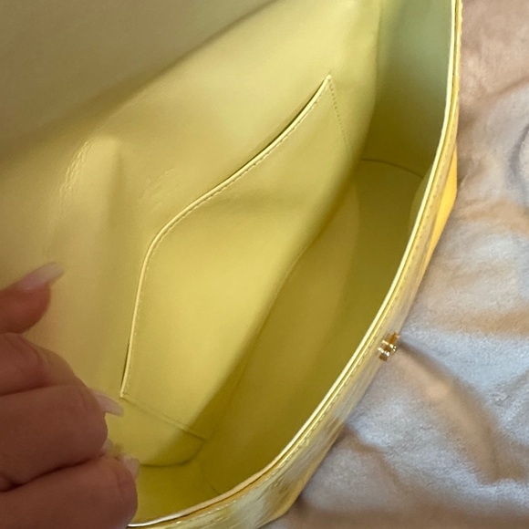 Louis Vuitton Yellow Embossed Shoulder Bag - Picture 6 of 9